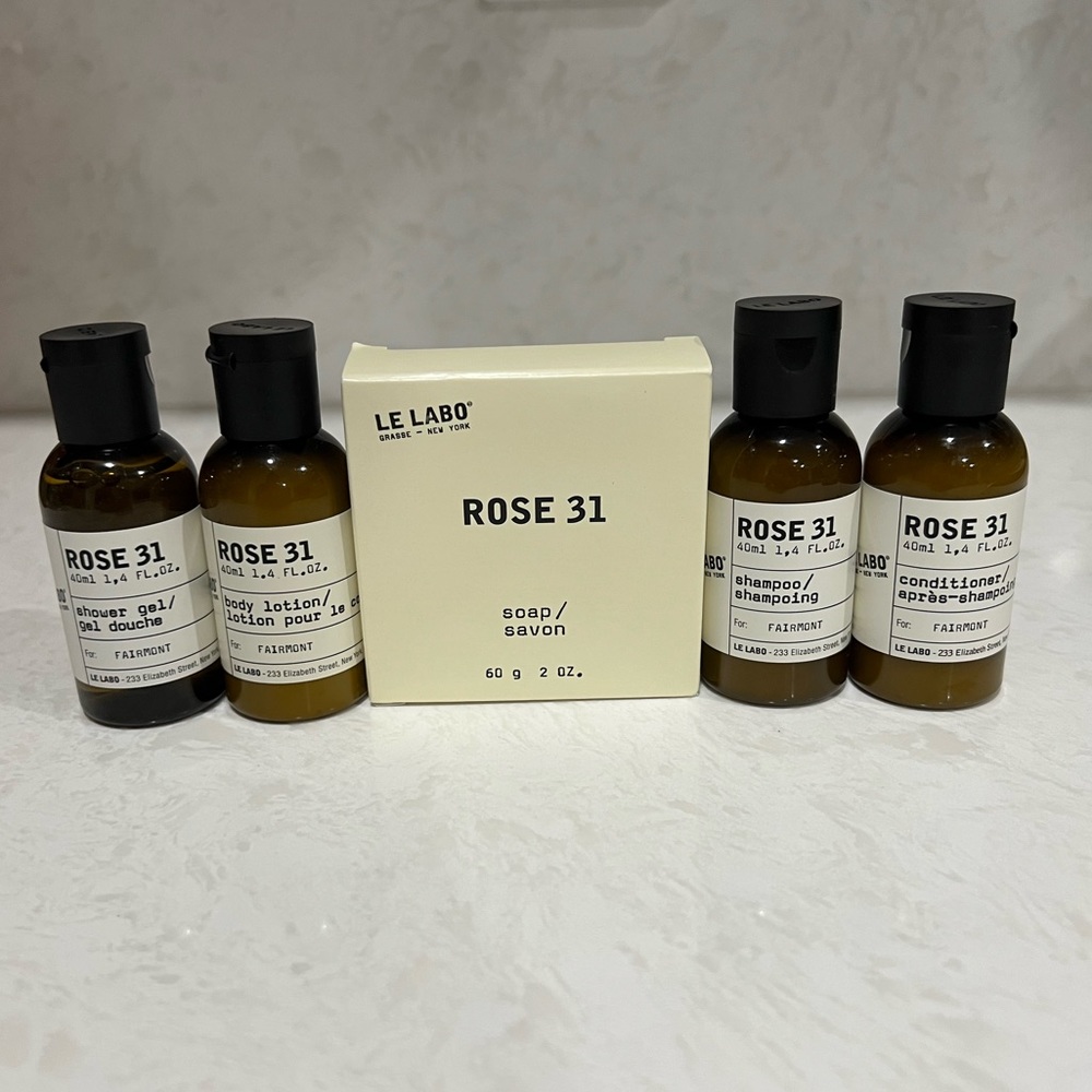 Le Labo Rose 31 Travel Set (40 ml 1.4 oz) NEW mini